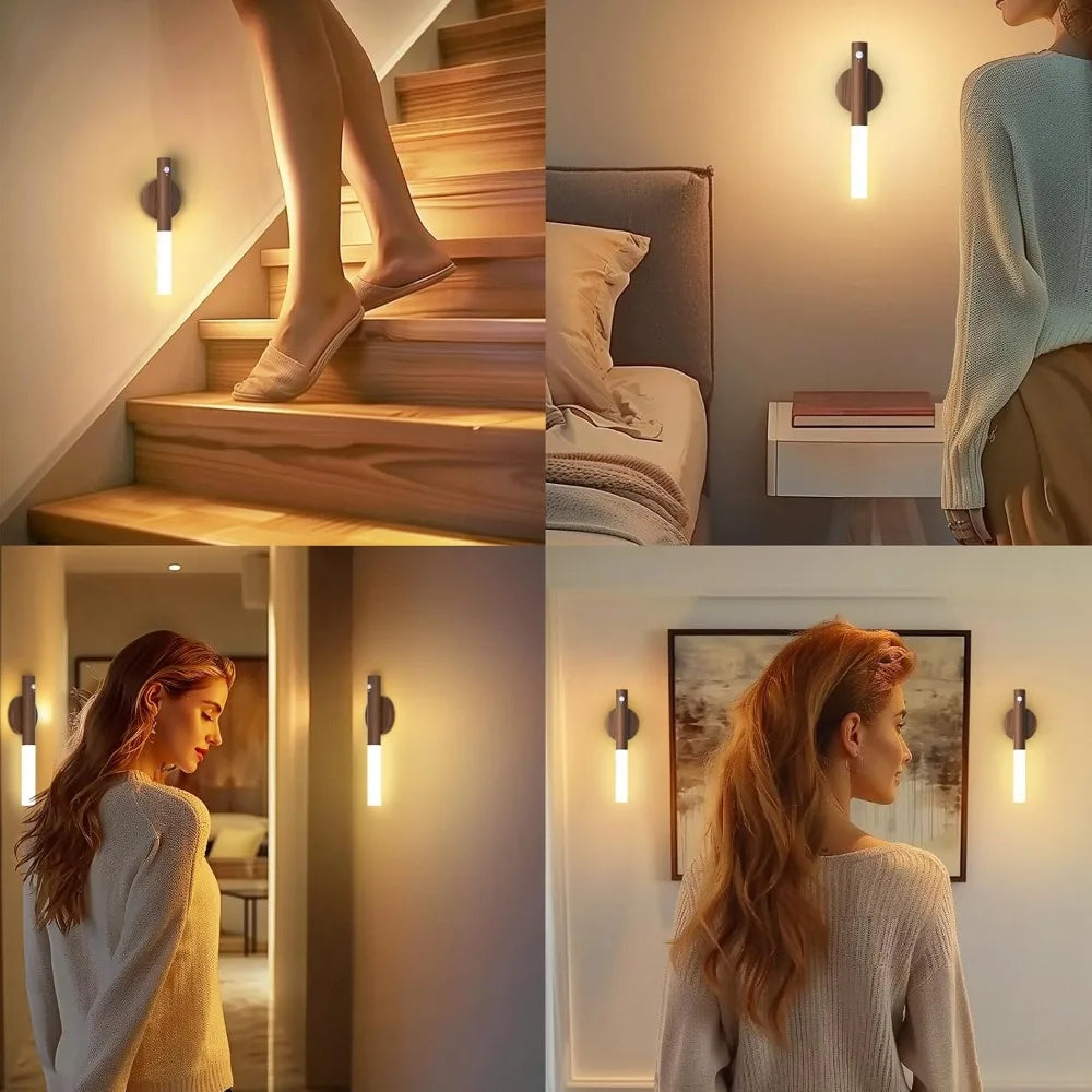 Magnetic Motion Sensor Wall Light for Bedroom & Stairs