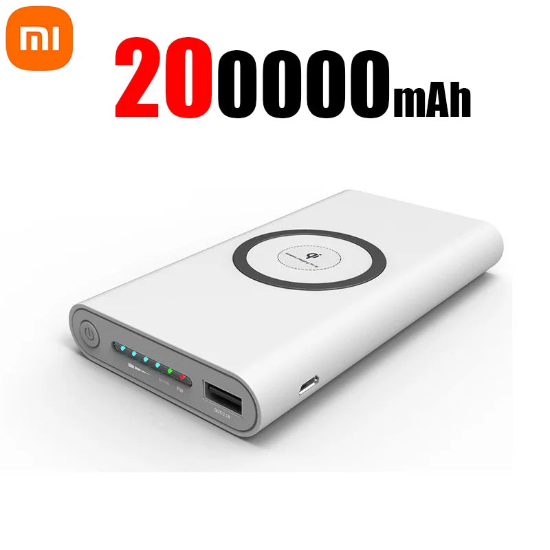200,000mAh Magnetic Wireless Power Bank for iPhone, Samsung, Xiaomi