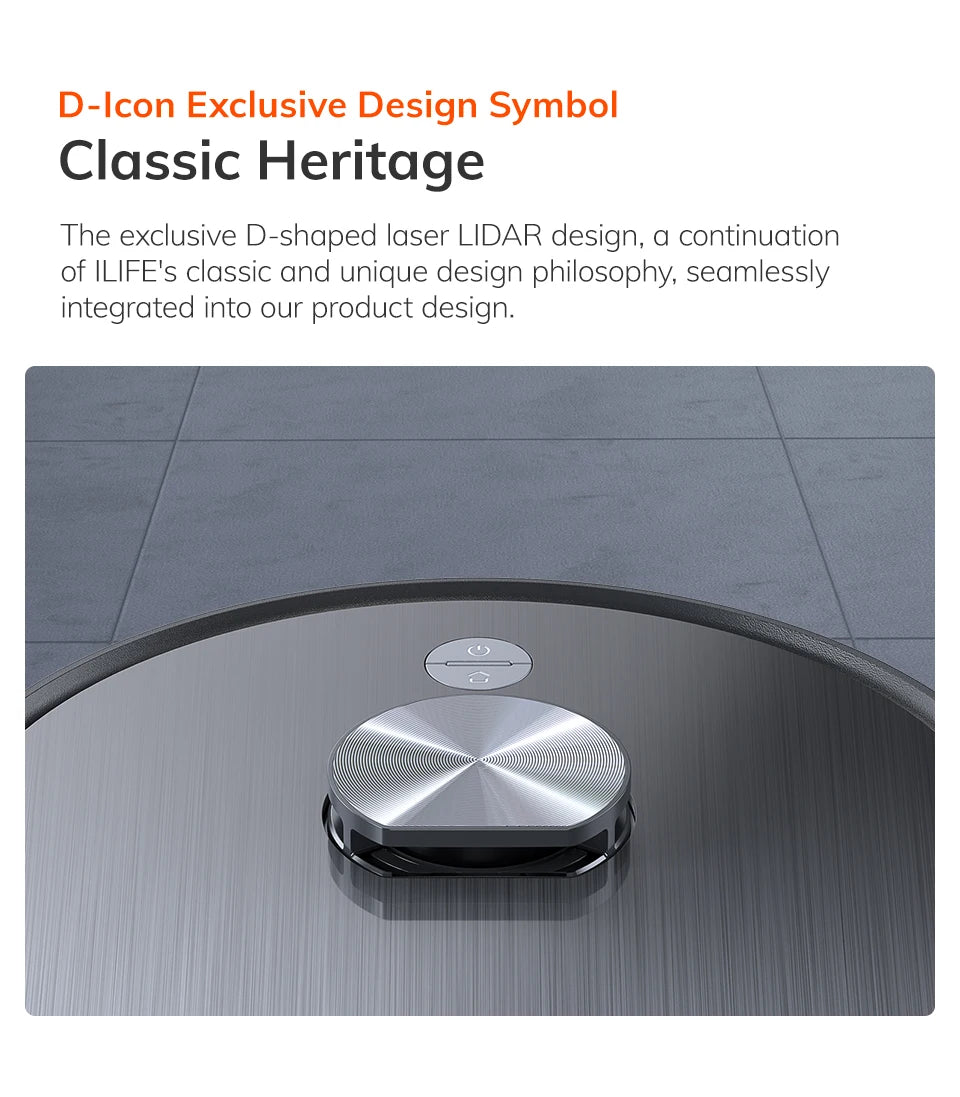 ILIFE T20S Robot Vacuum, 5000Pa, Auto Empty, Wet/Dry Mop