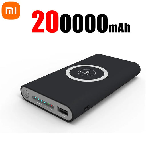 200,000mAh Magnetic Wireless Power Bank for iPhone, Samsung, Xiaomi
