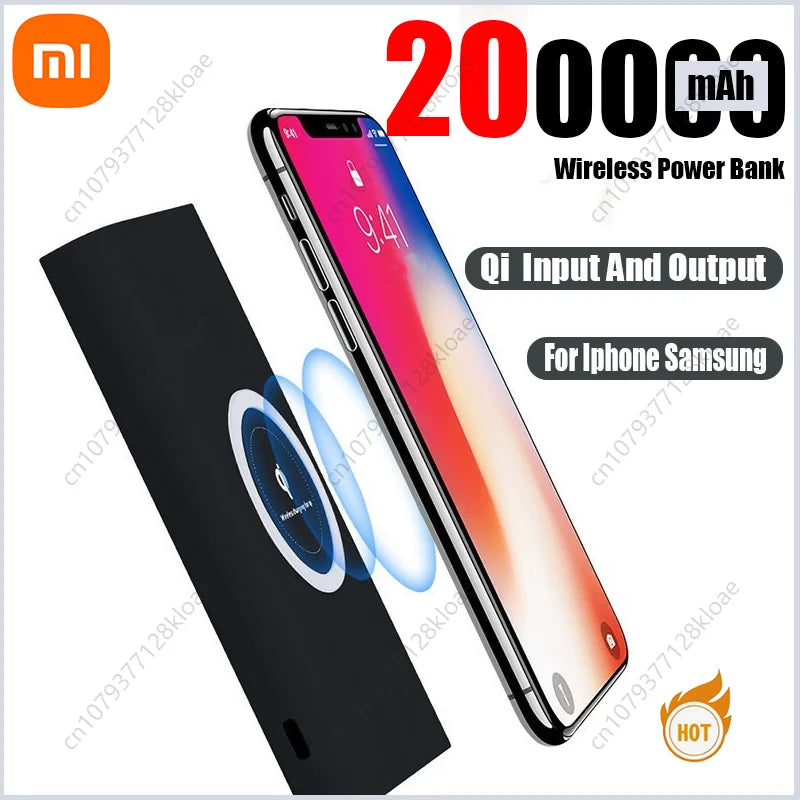 200,000mAh Magnetic Wireless Power Bank for iPhone, Samsung, Xiaomi